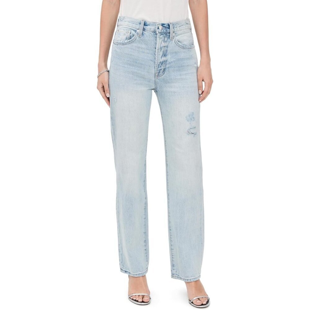 Women's Cassie Jeans Midweight Cotton Straight Leg Vintage Faded